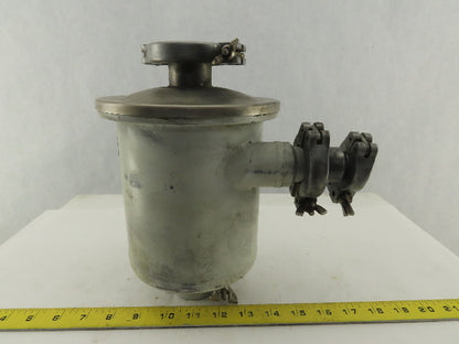Leybold AS 8-16 Vacuum Pump System Dust Separator Canister 1" x 1/2" Ports