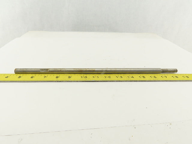 3/8-16 Male x 3/8-24 Female Stainless Threaded Air Cylinder Tie Rod 14-1/2" OAL