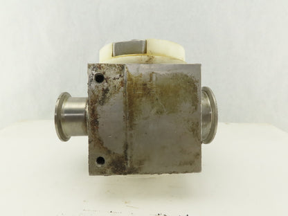 2" x 3" Sanitary Stainless Steel Block 3 Way Diverter Valve