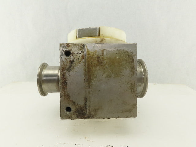 2" x 3" Sanitary Stainless Steel Block 3 Way Diverter Valve
