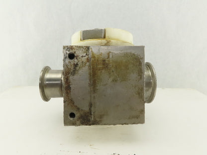 2" x 3" Sanitary Stainless Steel Block 3 Way Diverter Valve