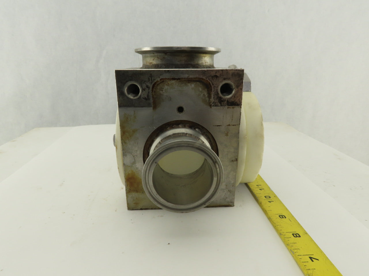 2" x 3" Sanitary Stainless Steel Block 3 Way Diverter Valve