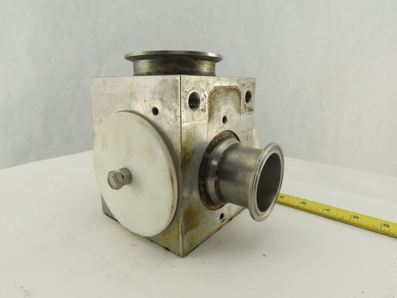 2" x 3" Sanitary Stainless Steel Block 3 Way Diverter Valve