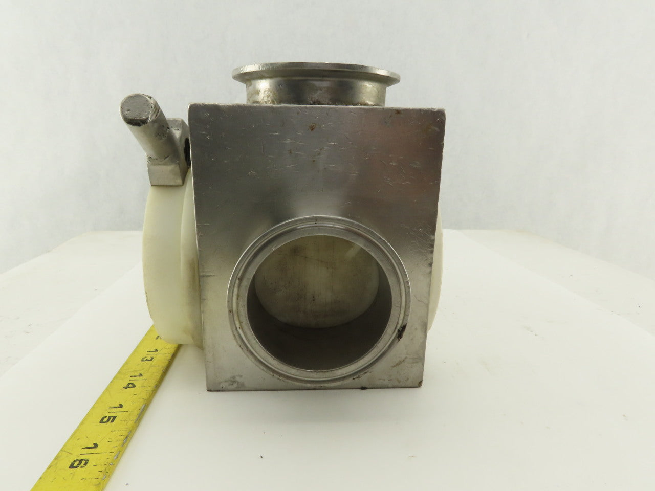 2" x 3" Sanitary Stainless Steel Block 3 Way Diverter Valve