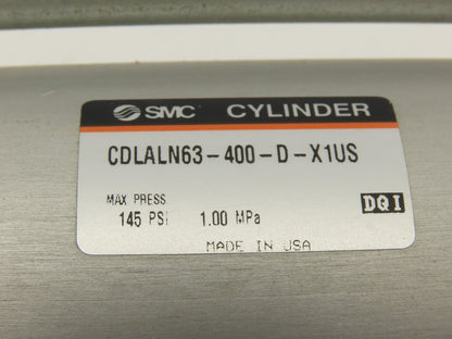 SMC CDLALN63-400-D-X1US 63mm Bore 400mm Stroke Double Acting Rod Lock Cylinder