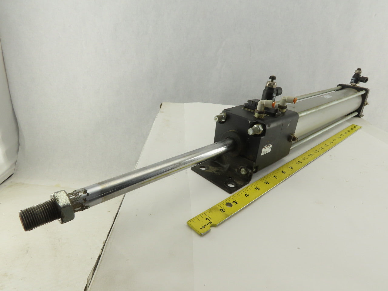 SMC CDLALN63-400-D-X1US 63mm Bore 400mm Stroke Double Acting Rod Lock Cylinder