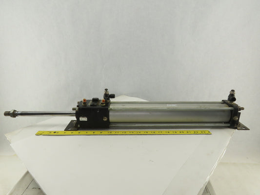 SMC CDLALN63-400-D-X1US 63mm Bore 400mm Stroke Double Acting Rod Lock Cylinder