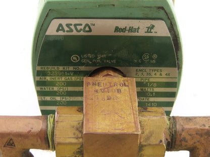 Asco 8314H041V Red Hat 200 PSI WOG 1/8" Solenoid Valve