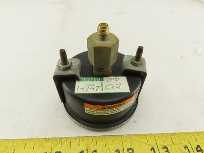 US Gauge 0-200 PSI 0-14 BAR 1/4" Panel Mount Pressure Gauge