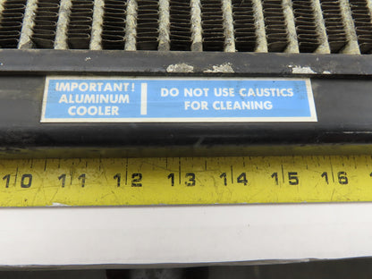 Ingersoll Rand 1E3236C 20-1/4 x 17-3/4" Finned Aluminum Cooler Plate 3/4" Ports