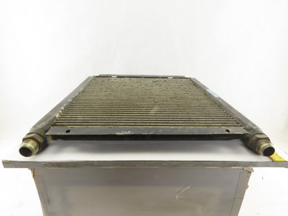Ingersoll Rand 1E3236C 20-1/4 x 17-3/4" Finned Aluminum Cooler Plate 3/4" Ports
