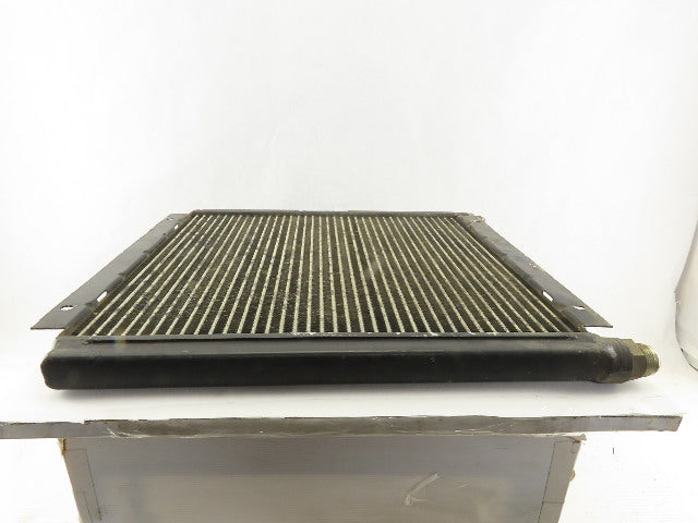 Ingersoll Rand 1E3236C 20-1/4 x 17-3/4" Finned Aluminum Cooler Plate 3/4" Ports