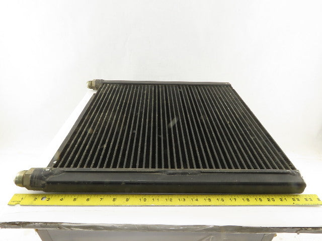 Ingersoll Rand 1E3236C 20-1/4 x 17-3/4" Finned Aluminum Cooler Plate 3/4" Ports