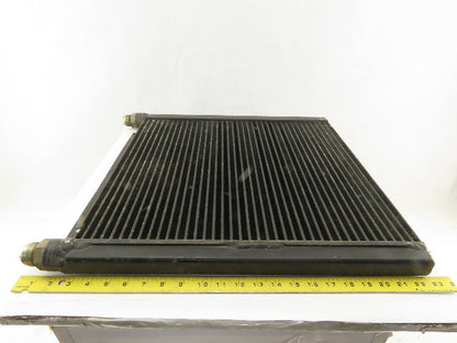 Ingersoll Rand 1E3236C 20-1/4 x 17-3/4" Finned Aluminum Cooler Plate 3/4" Ports