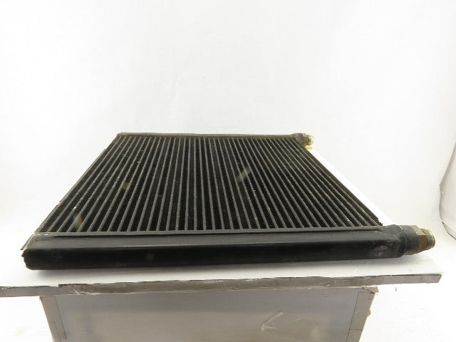 Ingersoll Rand 1E3236C 20-1/4 x 17-3/4" Finned Aluminum Cooler Plate 3/4" Ports