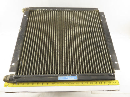 Ingersoll Rand 1E3236C 20-1/4 x 17-3/4" Finned Aluminum Cooler Plate 3/4" Ports