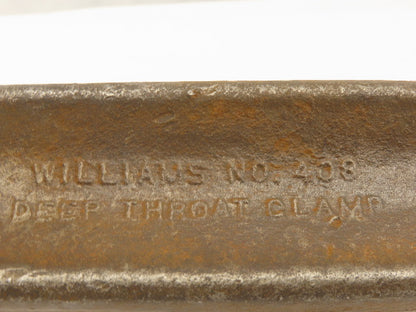 Williams Number 408 8" x 4" Throat C-Clamp