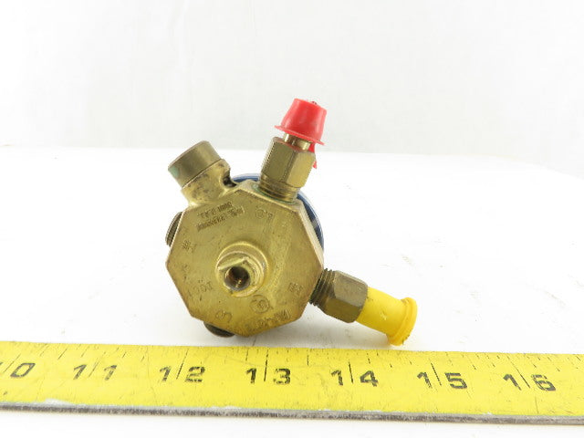 Taprite Fassco Series 2800 Compressed Gas Regulator 1/4 SAE Flare Ports 500 PSI