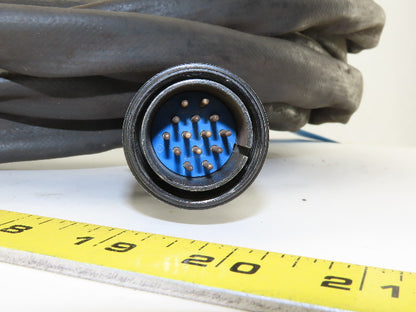 14 Pin Male Female Welding Control Cable Heat Shroud Jacketed Pigtail 25' OAL