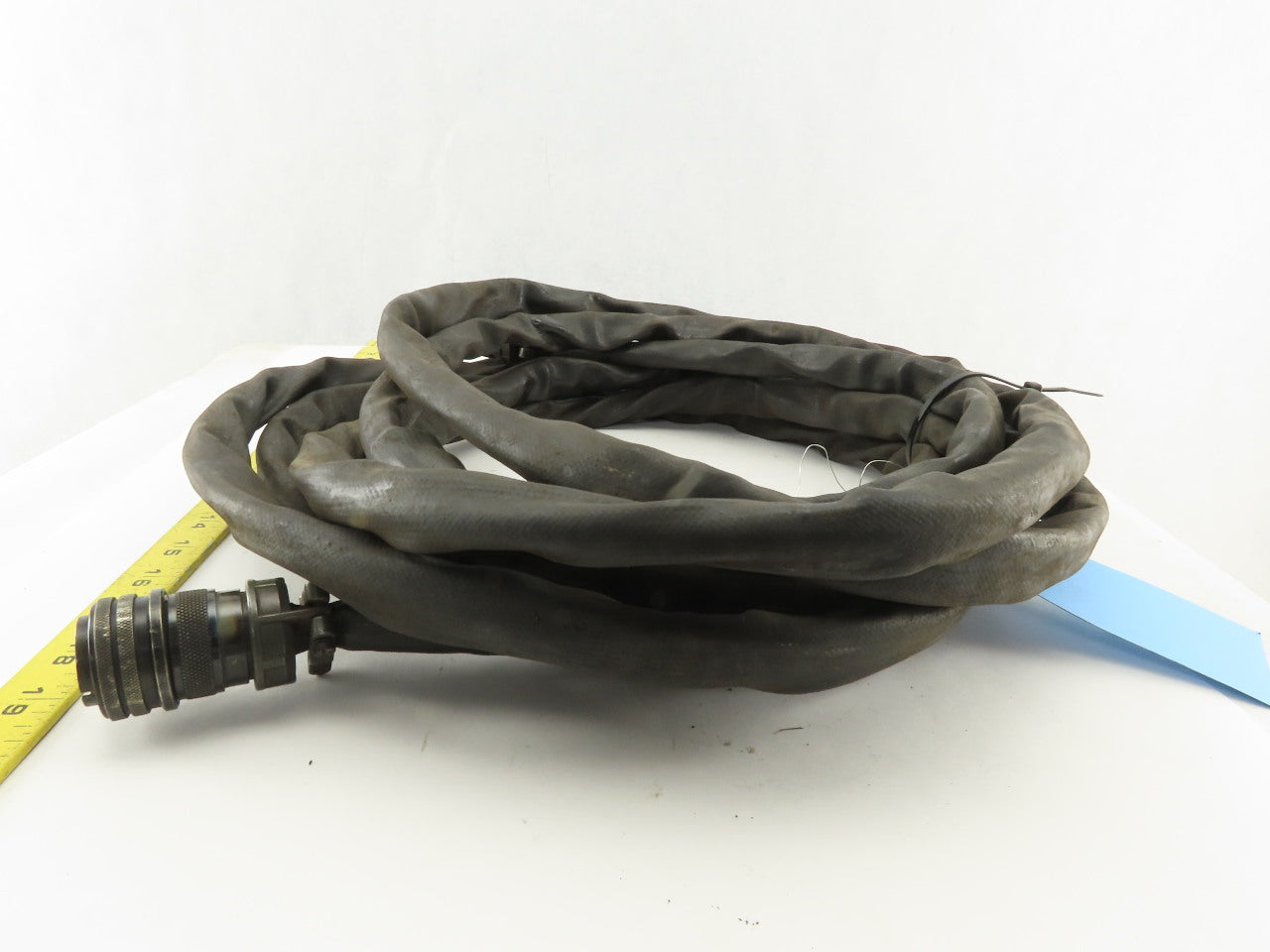 14 Pin Male Female Welding Control Cable Heat Shroud Jacketed Pigtail 25' OAL