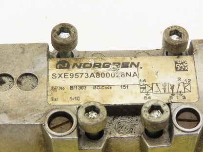 Norgren SXE9573A800028NA Pneumatic Solenoid Valve Body 110/120V Coil