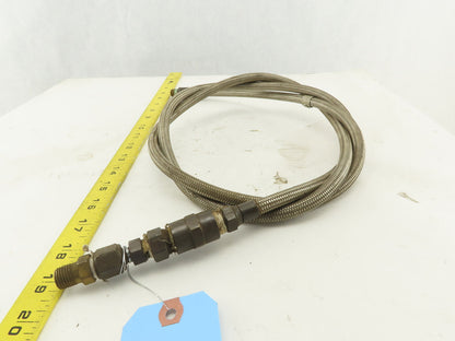 3/8 x 1/4" Braided Hose Stainless Steel 2500 PSI 6'