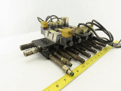 Norgren SXE9673A600028NA 5/3 Position Double Solenoid Valve Bank