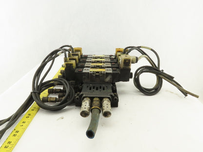 Norgren SXE9673A600028NA 5/3 Position Double Solenoid Valve Bank