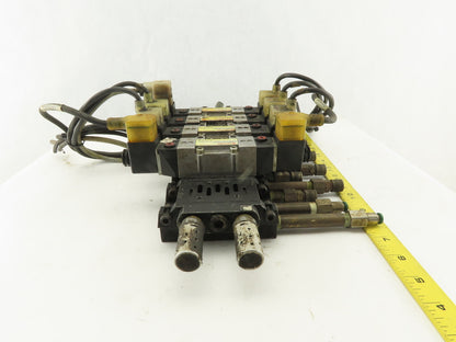 Norgren SXE9673A600028NA 5/3 Position Double Solenoid Valve Bank