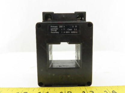 300A 5 Ohm Primary 1A Secondary 1 Pass Current Transformer Class 0.5