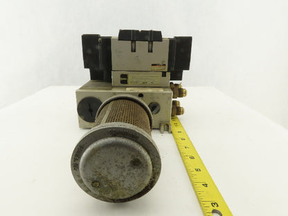 SMC VFS4500-5FZ 5/3 Way Valve Bank Manifold Assembly 24 VDC Coil