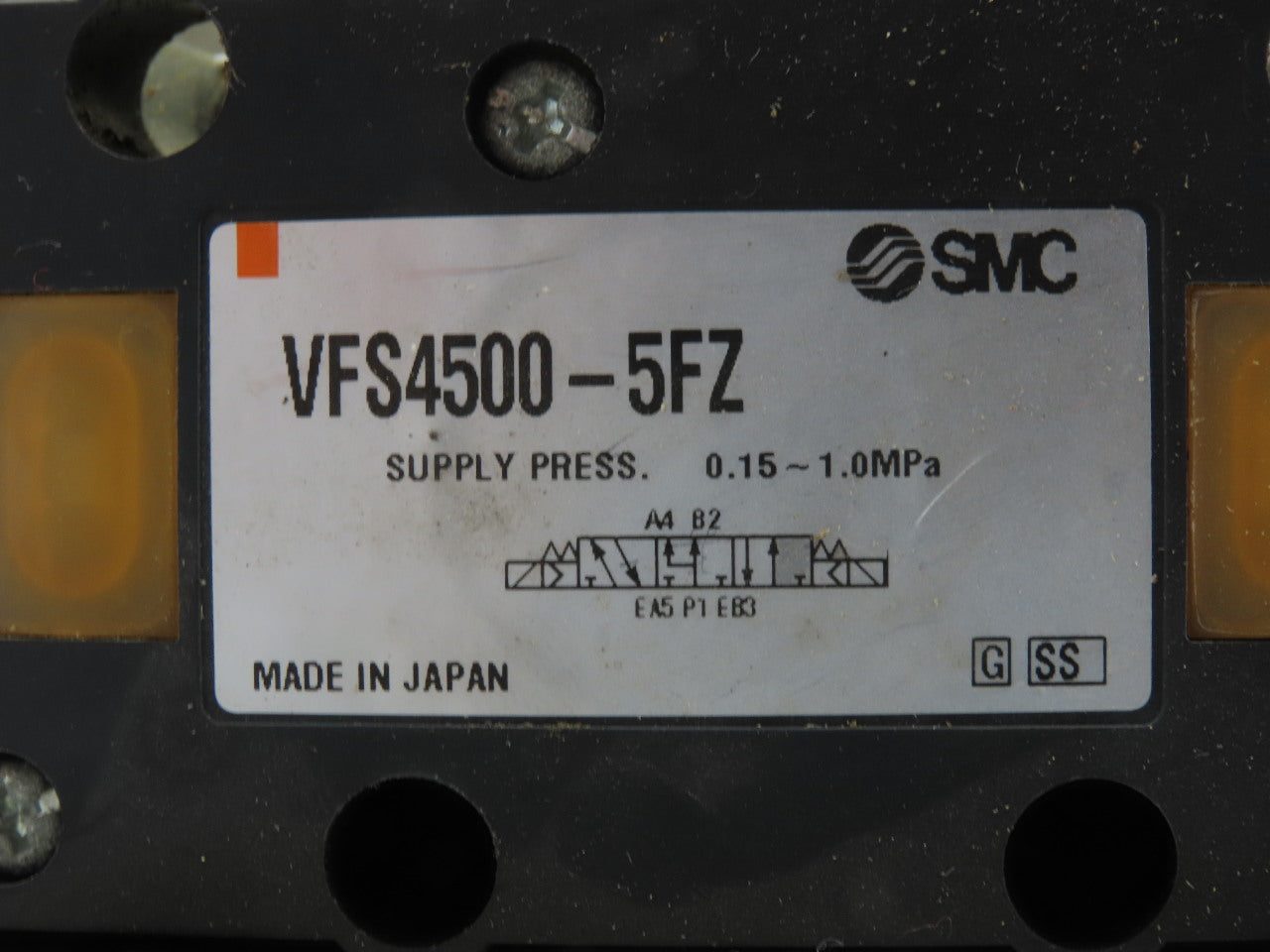 SMC VFS4500-5FZ 5/3 Way Valve Bank Manifold Assembly 24 VDC Coil