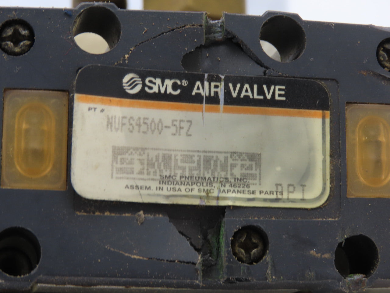 SMC VFS4500-5FZ 5/3 Way Valve Bank Manifold Assembly 24 VDC Coil