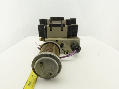 SMC VFS4500-5FZ 5/3 Way Valve Bank Manifold Assembly 24 VDC Coil