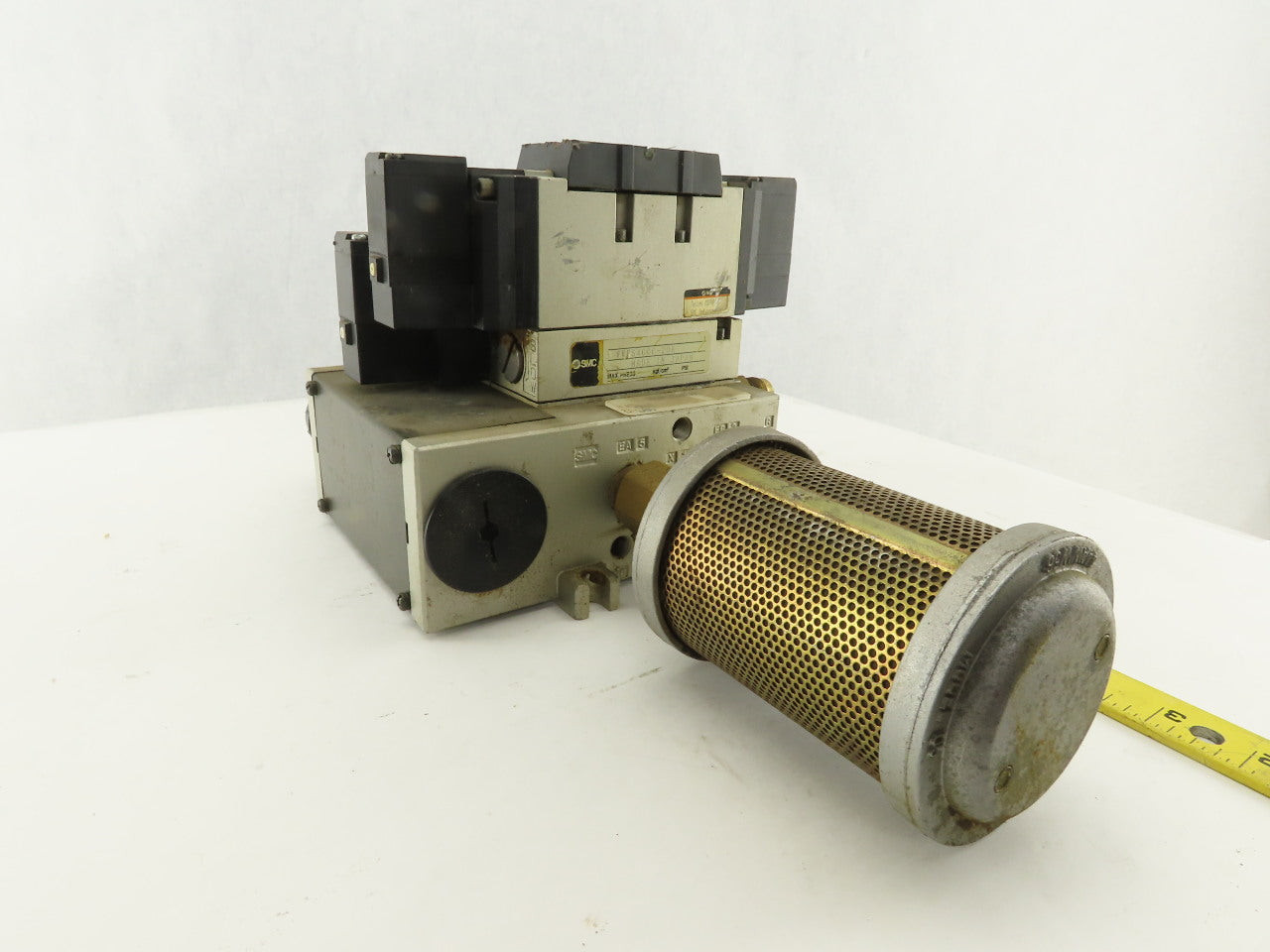SMC VFS4500-5FZ 5/3 Way Valve Bank Manifold Assembly 24 VDC Coil