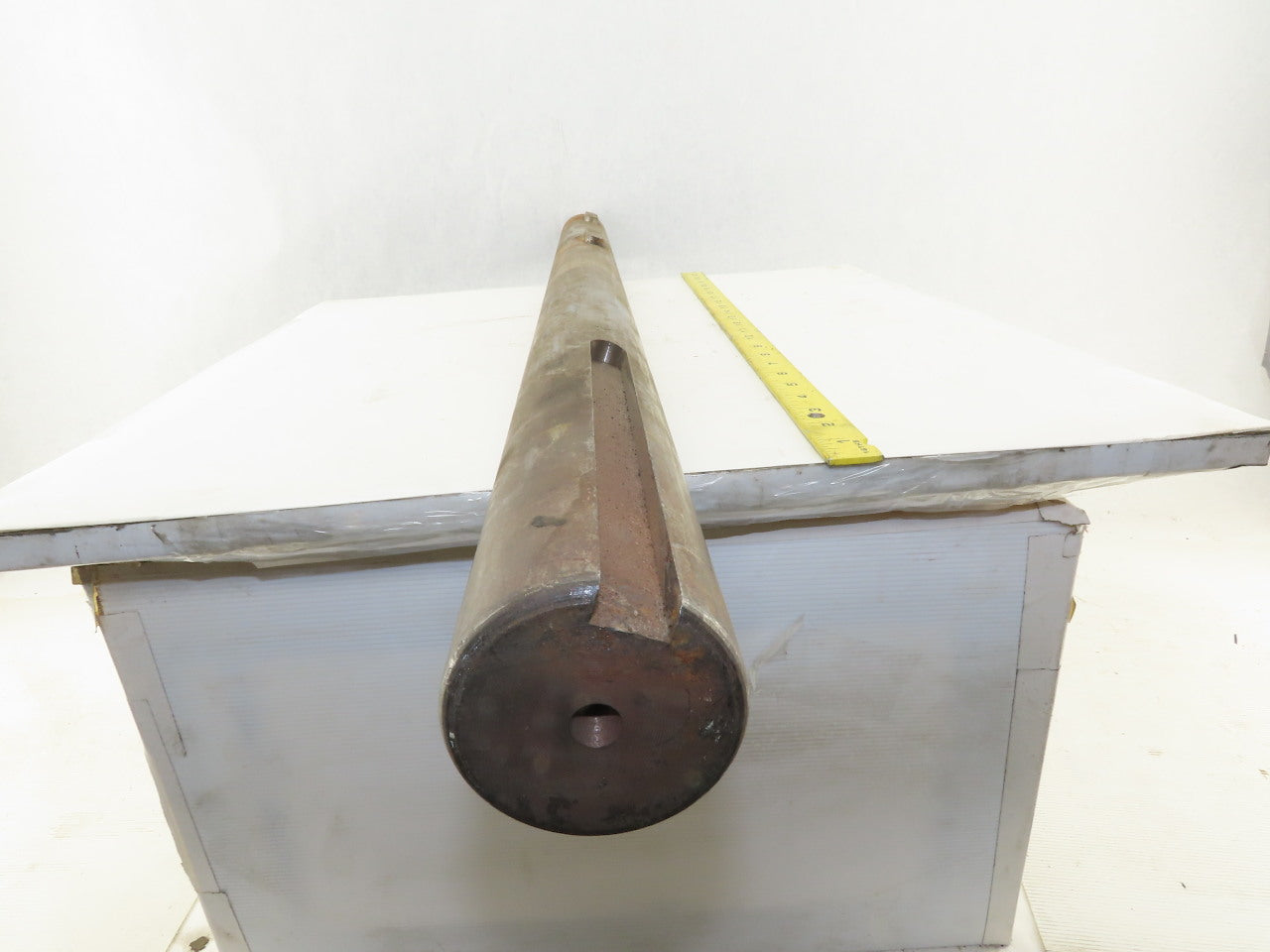 2-7/16" OD x 39" Long Steel Keyed Pulley Turbine Shaft