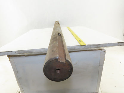 2-7/16" OD x 39" Long Steel Keyed Pulley Turbine Shaft