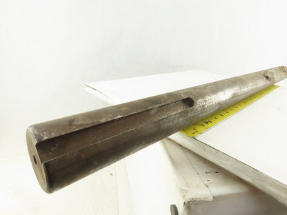 2-7/16" OD x 39" Long Steel Keyed Pulley Turbine Shaft