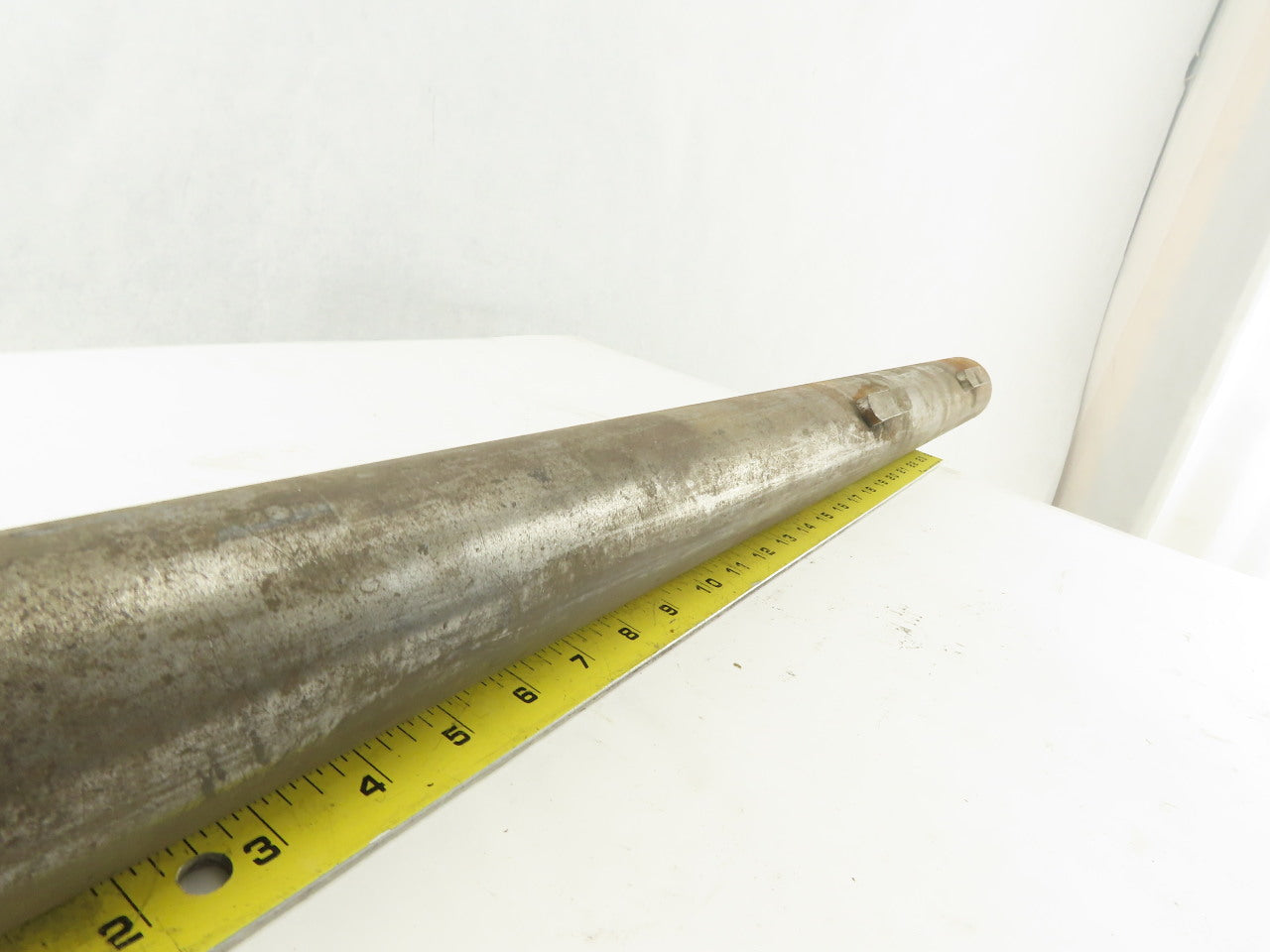 2-7/16" OD x 39" Long Steel Keyed Pulley Turbine Shaft
