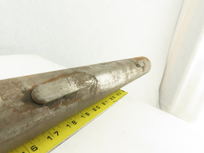 2-7/16" OD x 39" Long Steel Keyed Pulley Turbine Shaft