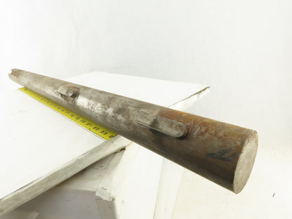 2-7/16" OD x 39" Long Steel Keyed Pulley Turbine Shaft