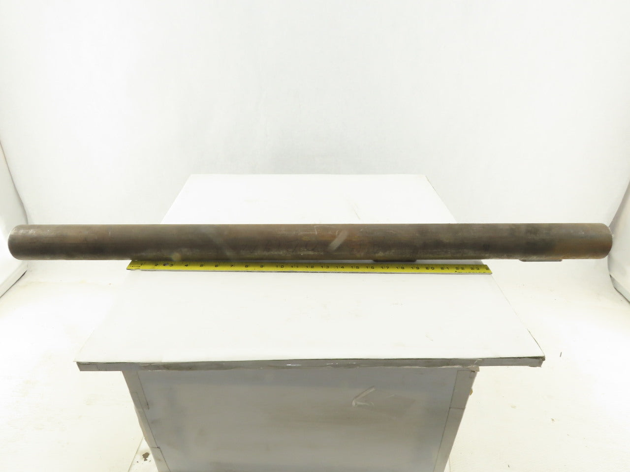 2-7/16" OD x 39" Long Steel Keyed Pulley Turbine Shaft
