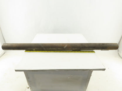 2-7/16" OD x 39" Long Steel Keyed Pulley Turbine Shaft