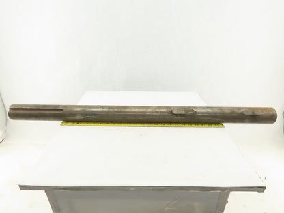2-7/16" OD x 39" Long Steel Keyed Pulley Turbine Shaft