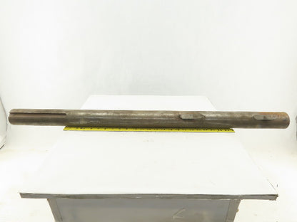 2-7/16" OD x 39" Long Steel Keyed Pulley Turbine Shaft