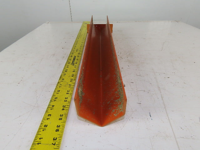 3" x 20" Floor Mount Pallet Rack Conveyor Leg Corner Guard Shield
