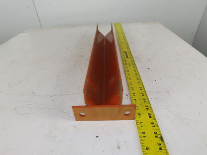 3" x 20" Floor Mount Pallet Rack Conveyor Leg Corner Guard Shield