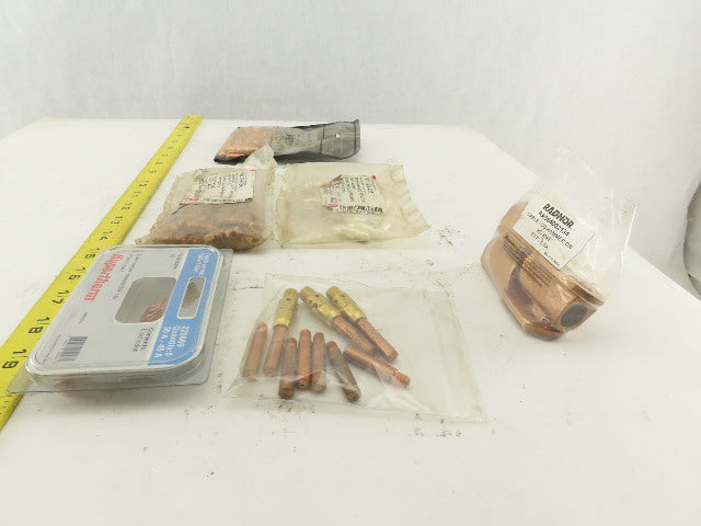 Abicor Binzel Hypertherm Mixed Lot Robotic Welder Tips Diffusers 65+ Pieces