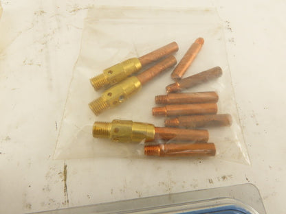 Abicor Binzel Hypertherm Mixed Lot Robotic Welder Tips Diffusers 65+ Pieces