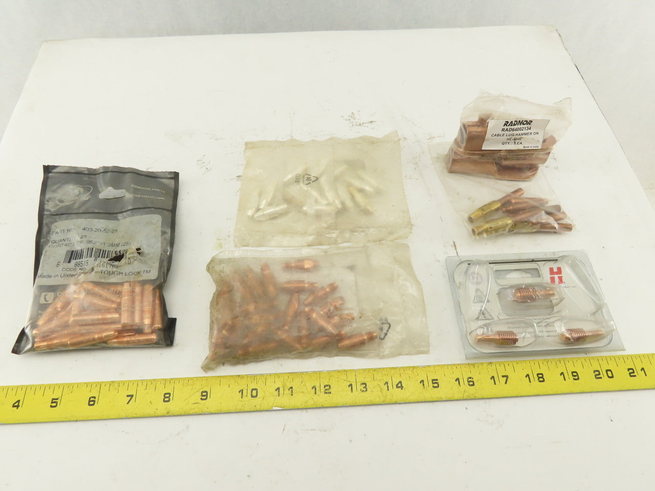 Abicor Binzel Hypertherm Mixed Lot Robotic Welder Tips Diffusers 65+ Pieces